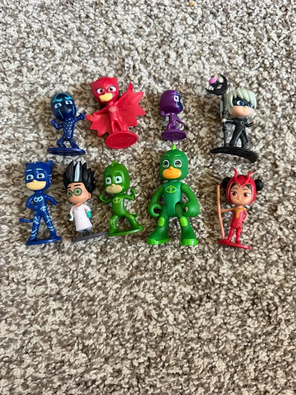 PJ Masks Figure Lot of 9 Catboy Owlette Gekko Romeo Luna Girl An Yu Night Ninja